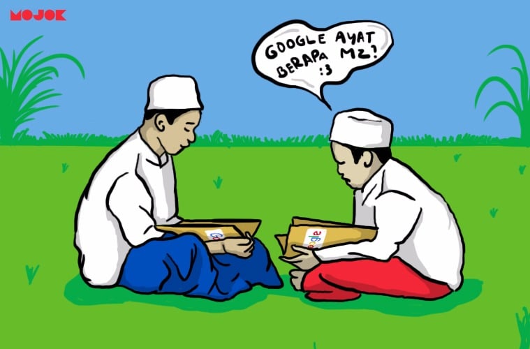 buku santri (ilustrasi: Ega/Mojok.co)